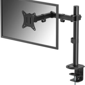 fellowes everyday soporte de mesa con brazo articulado para monitores hasta 32" y 9kg fijacion con abrazadera o tornillos gestor de cables 56.1x48.4x11.6cm color negro