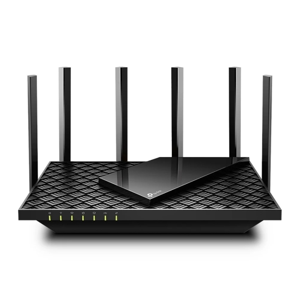 tp link archer ax73 router de doble banda velocidad hasta 5.4gbps wifi 6 1gbps wan 4x 1gbps lan usb 3.0 antenas externas administracion basada en web color negro