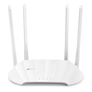 tp link tl wa1801 punto de acceso de doble banda poe velocidad hasta 1.8gbps 4 antenas fijas wifi 6 ax1800 ethernet color blanco