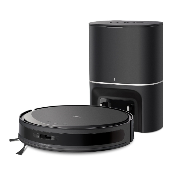 tp link tapo rv20 max plus magslim robot aspirador con friegasuelos bluetooth autovaciado de 3l mapeo preciso 5300pa 2600mah 2 depositos de 300ml filtro hepa color negro