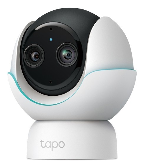 tp link tapo c840 camara de seguridad 2k qhd bluetooth 2 lentes deteccion con ia wifi vision nocturna resolucion 4mpx audio bidireccional cancelacion de ruido color blanco y negro