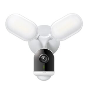tp link tapo c720 camara de seguridad para exterior 2k qhd ip65 deteccion con ia wifi vision nocturna audio bidireccional cancelacion de ruido color blanco y negro