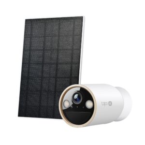 tp link tapo c460 kit camara de seguridad 4k bateria 10ah ip66 panel solar ip65 deteccion con ia vision nocturna wifi audio bidireccional resolucion 8mpx color blanco y negro