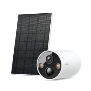 tp link tapo c425 kit camara de seguridad 2k qhd deteccion con ia bateria 10ah luz led panel solar vision nocturna wifi audio bidireccional resolucion 4mpx color blanco y negro