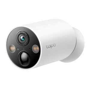 tp link tapo c425 camara de seguridad para exterior 2k qhd bateria 10ah ip66 focos incorporados wifi vision nocturna audio bidireccional cancelacion de ruido color blanco y negro