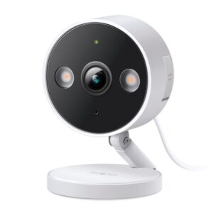 tp link tapo c120 camara de seguridad 2k qhd deteccion inteligente ip66 wifi vision nocturna audio bidireccional cancelacion de ruido color blanco y negro