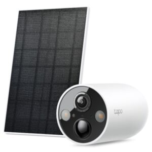 tp link tapo tc85 kit camara de seguridad para exterior ip66 incluye accesorios wifi resolucion de 4mpx vision nocturna color blanco y negro