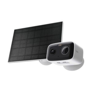 tp link tapo tc80 kit camara de seguridad para exterior panel solar incluye accesorios wifi ethernet resolucion de 2mpx vision nocturna color blanco y negro