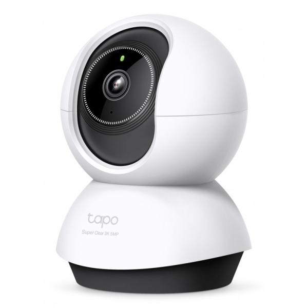 tp link tapo tc74 camara de seguridad para interior incluye accesorios wifi ethernet resolucion de 5mpx audio bidireccional vision nocturna color blanco y negro