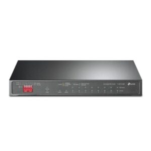 tp link tl sg1210mp switch 10 puertos no administrado 9xrj45 1gbps sfp 1gbps conmutacion hasta 20gbps recuperacion automatica plug and play color negro