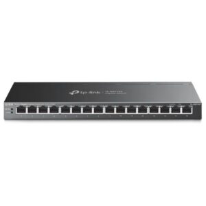 tp link tl sg116p switch 16 puertos no administrado rj45 poe 1gbps conmutacion hasta 32gbps recuperacion automatica color negro
