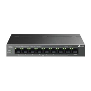 tp link ls109p litewave switch con 9 puertos rj45 100mbps no administrado 8xpoe+ plug and play recuperacion automatica carcasa metalica color negro
