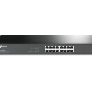 tp link tl sg1016 switch 16 puertos no administrado rj45 1gbps conmutacion hasta 32gbps autoaprendizaje mac color negro