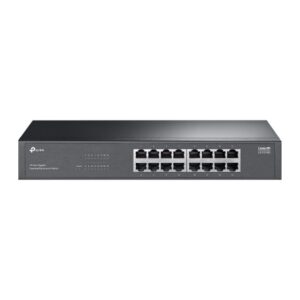 tp link ls1016g switch 16 puertos no administrado rj45 1gbps plug and play conmutacion hasta 32 gbps color negro