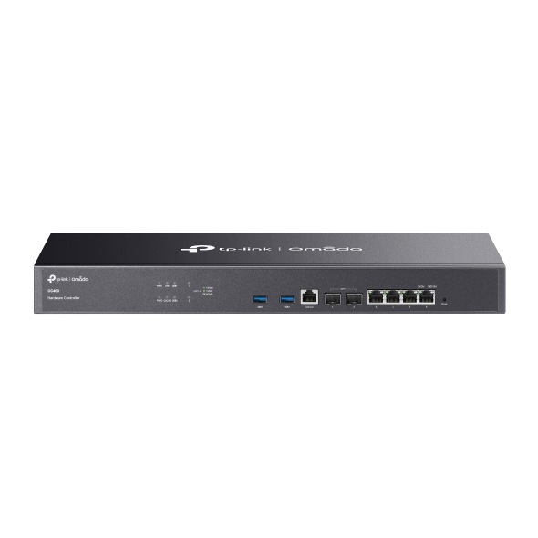 tp link omada oc400 controlador de red inteligente gestion remota con acceso gratuito a la nube 2xusb 3.0 4xrj45 fuentes de alimentacion redundantes color negro