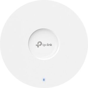 tp link omada eap683 ur punto de acceso de doble banda poe+ bluetooth cobertura hasta 185m2 velocidad 6gbps soporta hasta 510 clientes wifi 6 mesh rj45 color blanco