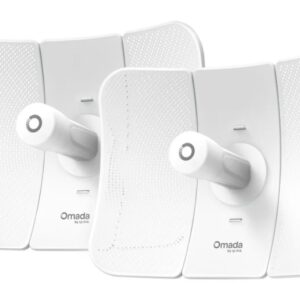 tp link omada beam bridge 5 ur kit pack de 2 antenas direccionales velocidad hasta 1gbps puente inalambrico hasta 15km ip65 wifi ethernet color blanco