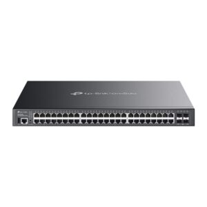 tp link omada sg5452xmpp switch 52 puertos gestionable 40xrj45 poe+ 1gbps 8xrj45 poe++ 1gbps 4xsfp+ 10gbps soporta qos conmutacion hasta 176gbps color negro
