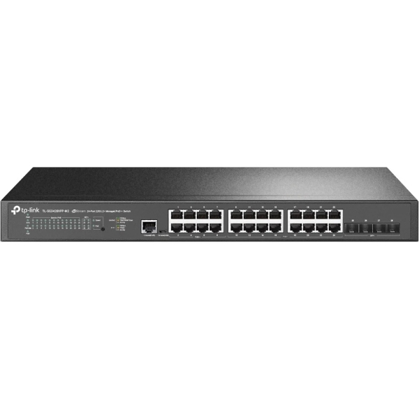 tp link omada sg3428xpp m2 switch 28 puertos gestionado 8xrj45 poe++ 2.5gbps 16xrj45 poe+ 2.5gbps 4xsfp 10gbps soporta qos conmutacion hasta 200gbps color negro