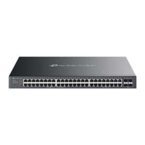 tp link omada sg2452lp switch 52 puertos semigestionable 32xrj45 poe+ 1gbps 16xrj45 poe++ 1gbps 4xsfp 1gbps soporta qos conmutacion 104gbps carcasa metalica color negro