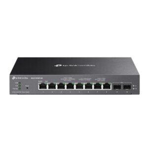 tp link omada sg2210xmp m2 switch 10 puertos gestionado 8xrj45 poe+ 2.5gbps 2xsfp 10gbps soporta qos conmutacion hasta 80gbps color negro