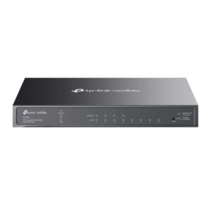 tp link omada sg2008p switch 8 puertos rj45 1gbps negociacion automatica 4xpoe+ funciones y seguridad avanzada soporta qos conmutacion 16gbps carcasa metalica color negro