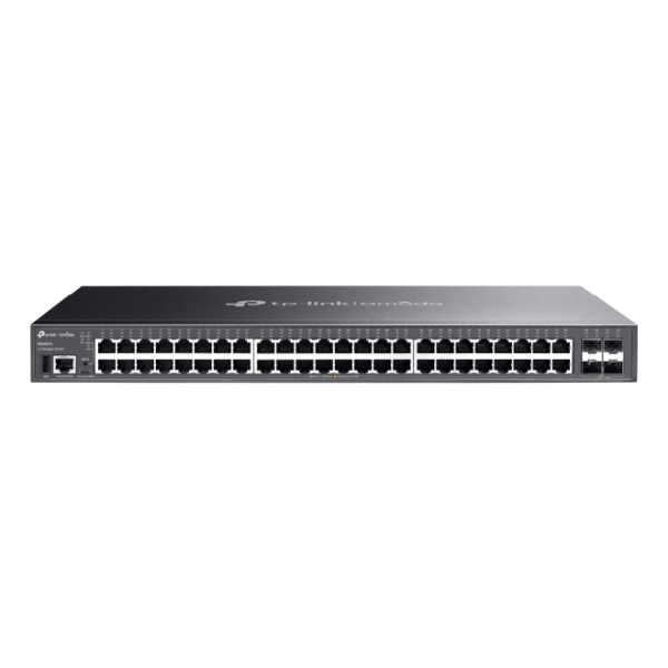 tp link omada sg5452x switch 52 puertos gestionable 48xrj45 1gbps 4xsfp+ 10gbps conmutacion hasta 176gbps color negro
