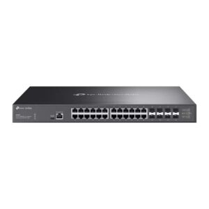 tp link omada sx3832 switch 32 puertos gestionado 24xrj45 10gbps 8xsfp+ 10gbps soporta qos conmutacion hasta 640gbps color negro