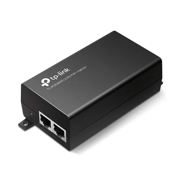 tp link omada poe260s inyector poe 30w velocidad hasta 2.5gbps incluye accesorios wifi ethernet deteccion automatica fuente de alimentacion integrada color negro
