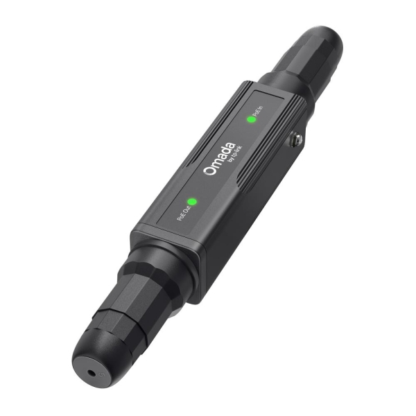 tp link omada poe20e outdoor extensor poe+ 30w velocidad hasta 1gbps ip68 plug and play proteccion contra rayos color negro