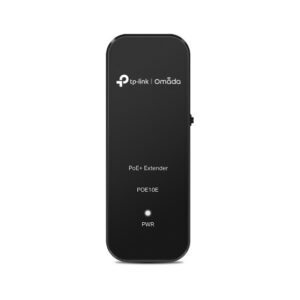 tp link omada poe10e extensor poe+ 20w cobertura hasta 250m velocidad hasta 100mbps plug and play color negro