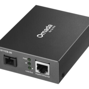 tp link omada mc211cs 20 convertidor de fibra a rj45 fibra hasta 20km velocidad hasta 1gbps ethernet tecnologia wdm color gris oscuro