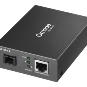 tp link omada mc212cs 2 convertidor de fibra a rj45 autonomia hasta 2km velocidad hasta 1gbps ethernet tecnologia wdm color gris oscuro