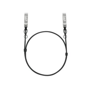 tp link omada sm6220 1m cable de conexion directa de 1m velocidad hasta 25gbps 30awg conector sfp28 cobre plateado color negro