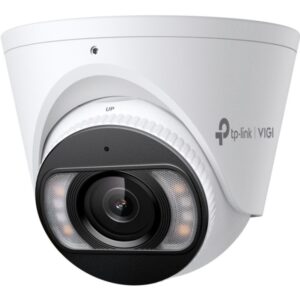 tp link vigi insight s485 camara de seguridad para exterior lente de 2.8mm resolucion de 8mpx deteccion inteligente ip67 audio bidireccional color blanco y negro