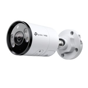 tp link vigi insight s385 camara de seguridad para exterior lente de 4mm deteccion inteligente resolucion de 8mpx ip67 audio bidireccional color blanco y negro