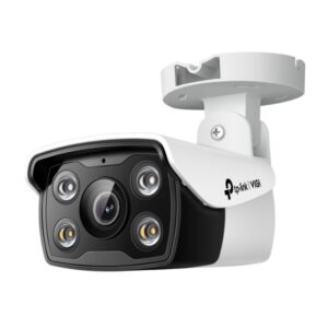 tp link vigi c340 camara de seguridad para exterior lente 6mm ip67 ethernet resolucion de 4mpx deteccion inteligente vision nocturna audio bidireccional color blanco y negro
