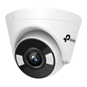 tp link vigi c450 camara de seguridad lente de 2.8mm resolucion de 5mpx deteccion inteligente audio bidireccional modo pasillo color blanco y negro