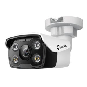 tp link vigi c350 camara de seguridad para exterior lente de 4mm ethernet ip67 resolucion de 5mpx deteccion inteligente vision nocturna audio bidireccional color blanco y negro