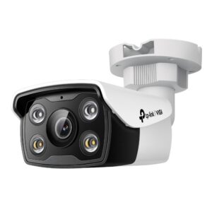 tp link vigi c350 camara de seguridad para exterior lente de 6mm ip67 resolucion de 5mpx deteccion inteligente audio bidireccional color blanco y negro