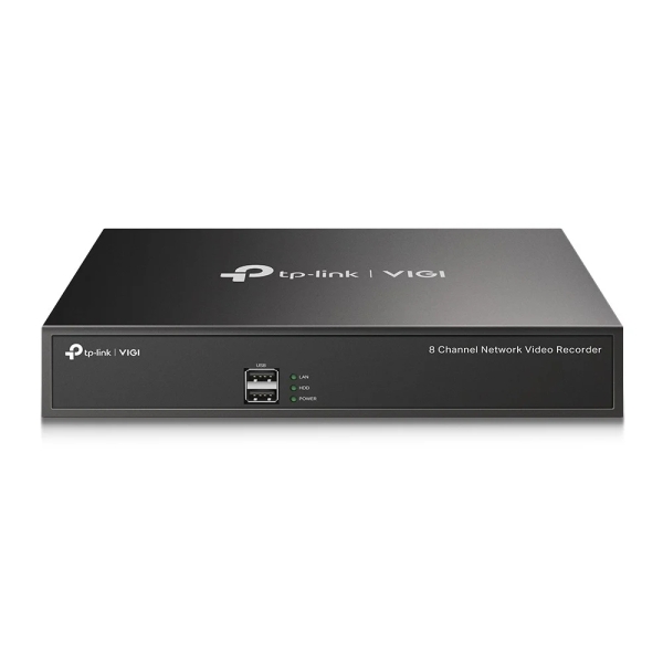 tp link vigi nvr1008h grabadora para videovigilancia gestion hasta 8 canales ethernet hdmi vga usb interfaz sata soporta hasta 10tb decodifica hasta 5mpx color negro