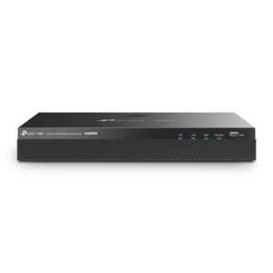 tp link vigi nvr2016h 16mp grabadora para videovigilancia gestion hasta 16 canales rj45 hdmi vga 2xusb soporta almacenamiento hasta 20tb decodificacion hasta 16mpx color negro
