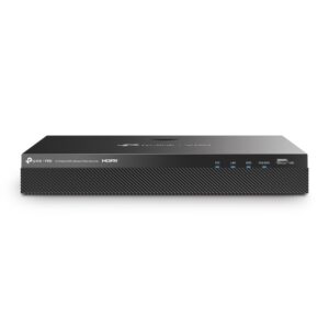 tp link vigi nvr2016h 16mp 4tb grabadora para videovigilancia gestion hasta 16 canales rj45 hdmi vga usb 4tb preinstalados y capacidad hasta 20tb decodificacion hasta 16mpx color negro