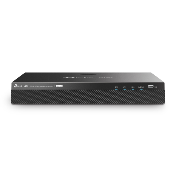 tp link vigi nvr2016h 16mp 4tb grabadora para videovigilancia gestion hasta 16 canales rj45 hdmi vga usb 4tb preinstalados y capacidad hasta 20tb decodificacion hasta 16mpx color negro