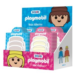 dohe playmobil expositor con 32 blocs de 25 notas adhesivas multisuperficie colores surtidos