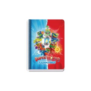 dohe superthings cuaderno de espiral metalica formato a5 100 hojas offset de 90g 5x5mm microperforadas banda de color tapa dura plastificada 15x21x2cm multicolor