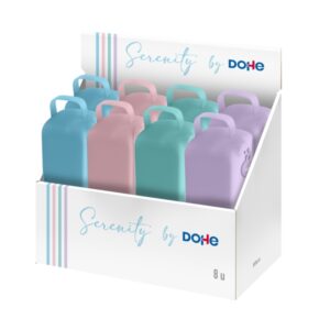 dohe serenity expositor con 8 portatodo cremallera tirador de goma silicona de tacto suave asa lateral colores surtidos