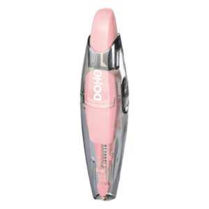 dohe serenity cinta correctora 5mm x 6m pulsador retractil recargable cuerpo ergonomico color rosa