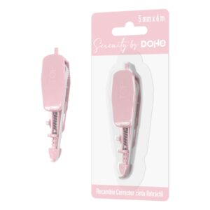 dohe serenity recambio de cinta correctora 5mm x 6m retractil color rosa