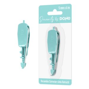 dohe serenity recambio de cinta correctora 5mm x 6m retractil color verde